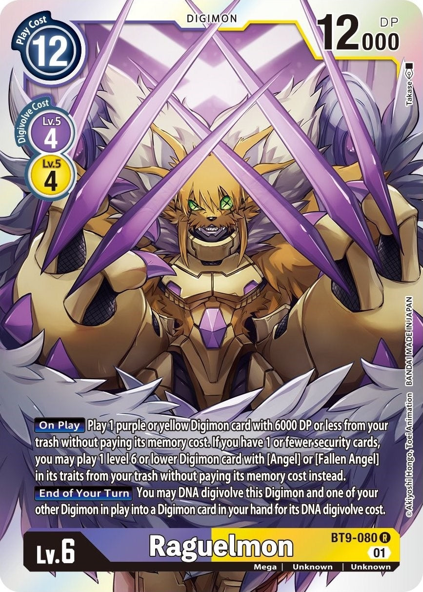 Raguelmon (9080) [BT09] - Digimon Card Game Single