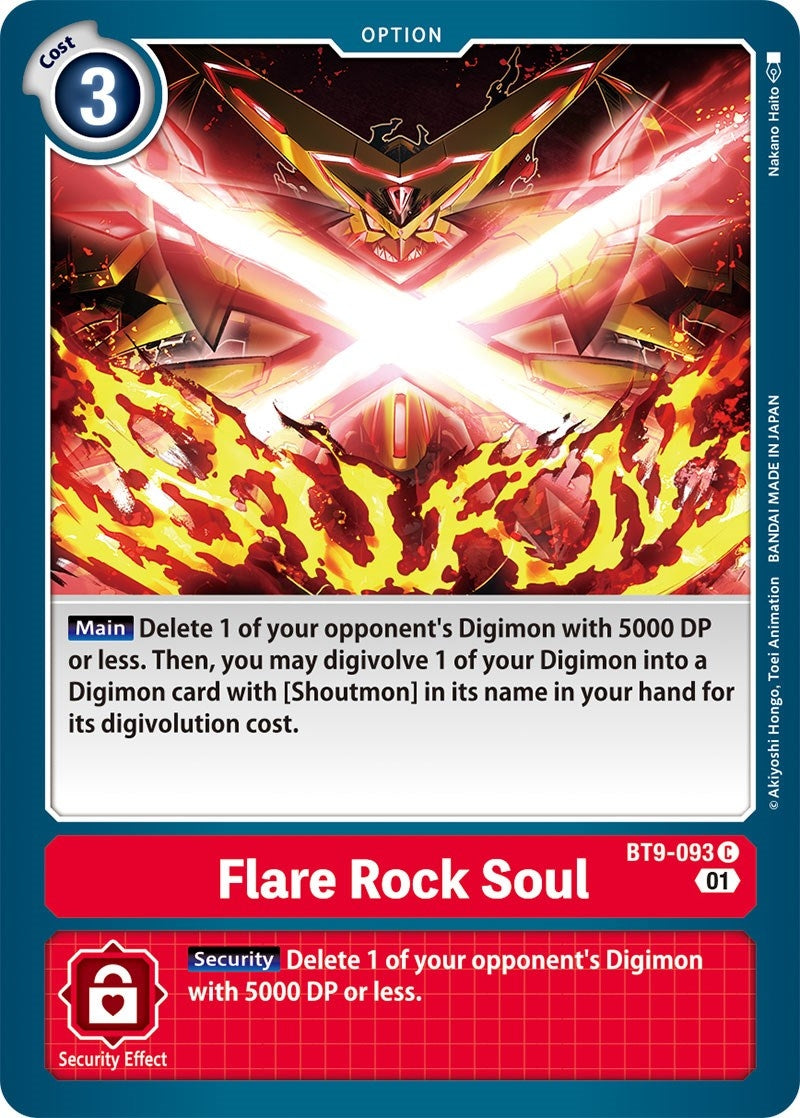 Flare Rock Soul (9093) [BT09] - Digimon Card Game Single