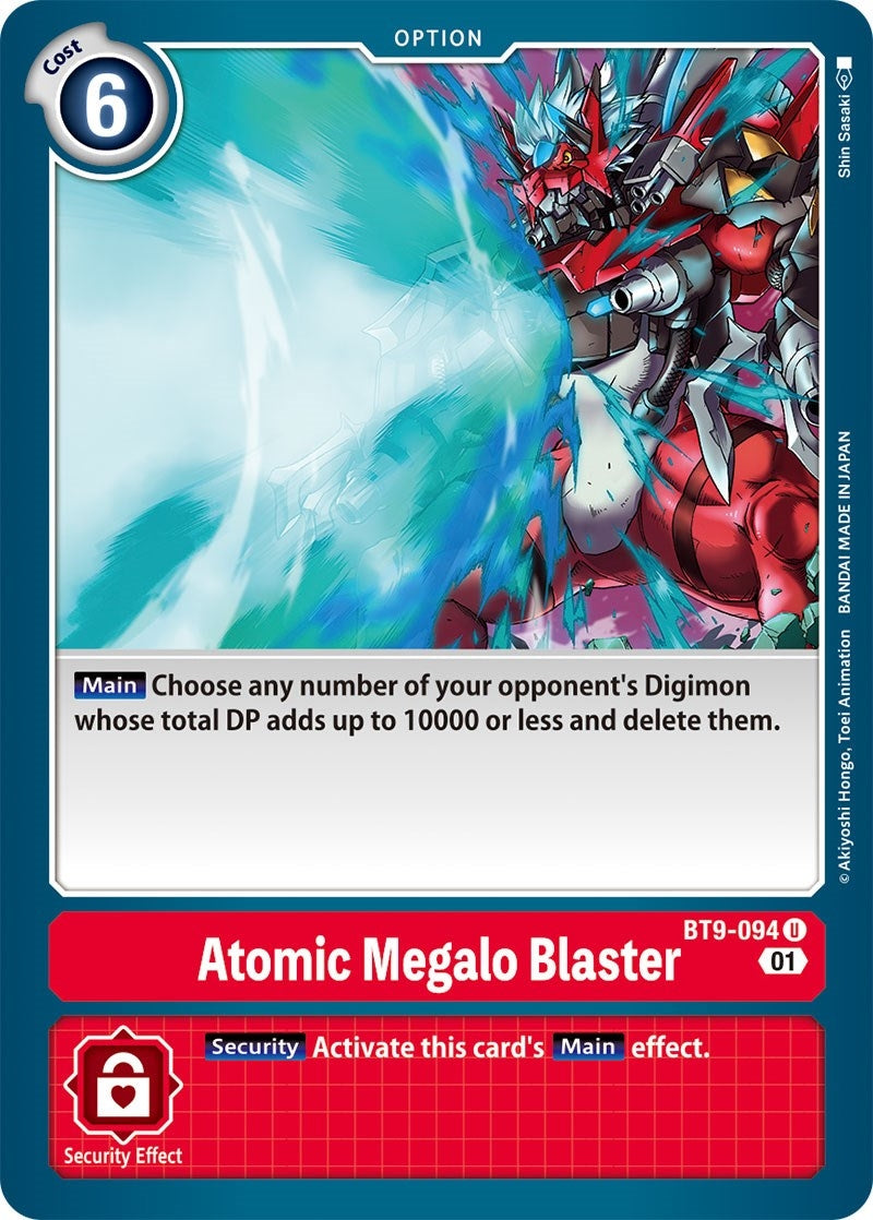 Atomic Megalo Blaster (9094) [BT09] - Digimon Card Game Single