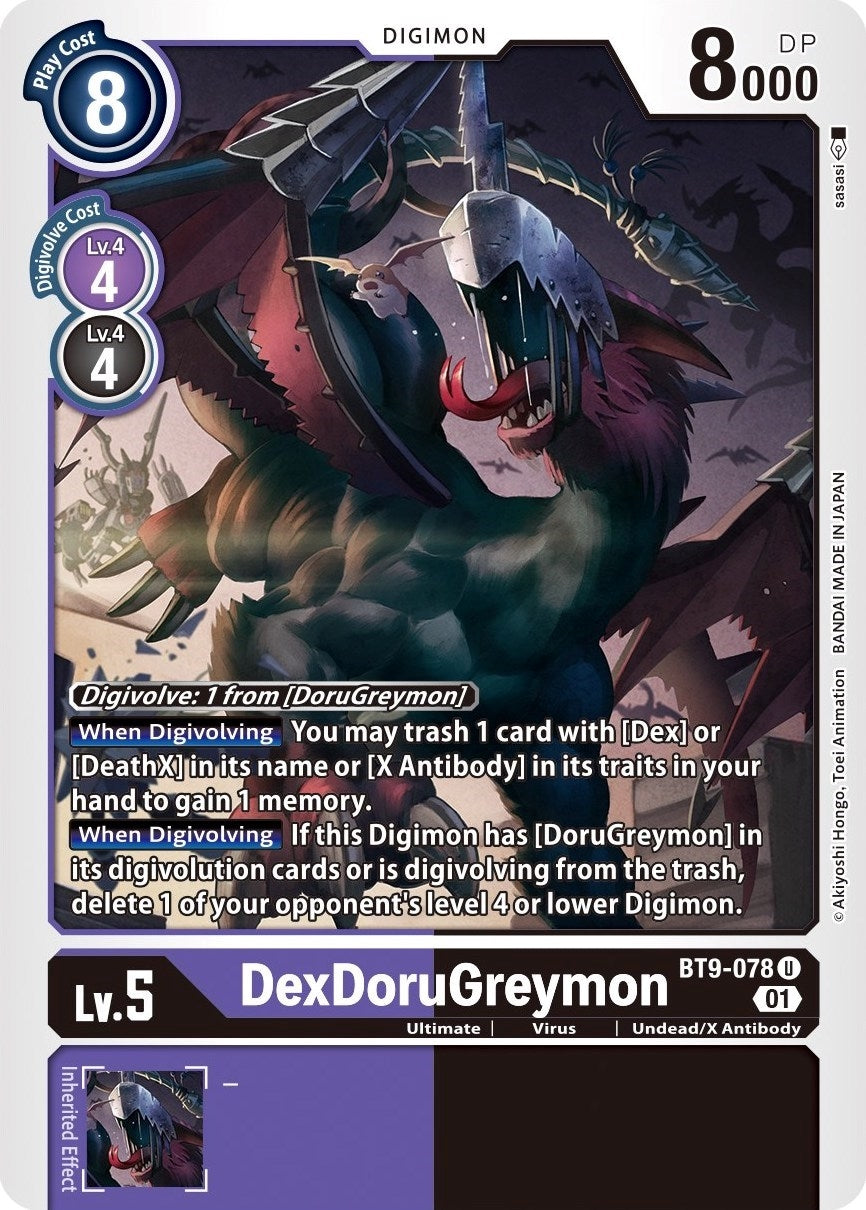 DexDoruGreymon (9078) [BT09] - Digimon Card Game Single