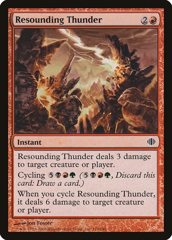 Resounding Thunder (110) [ALA] - MTG Single