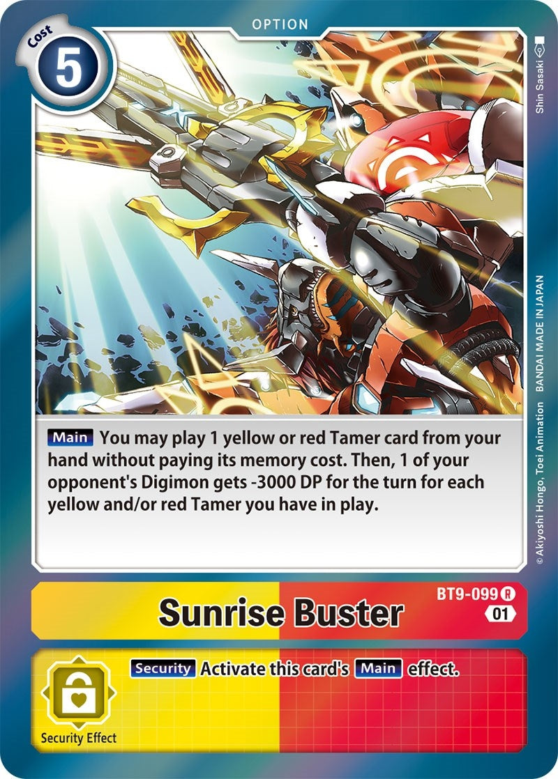 Sunrise Buster (9099) [BT09] - Digimon Card Game Single