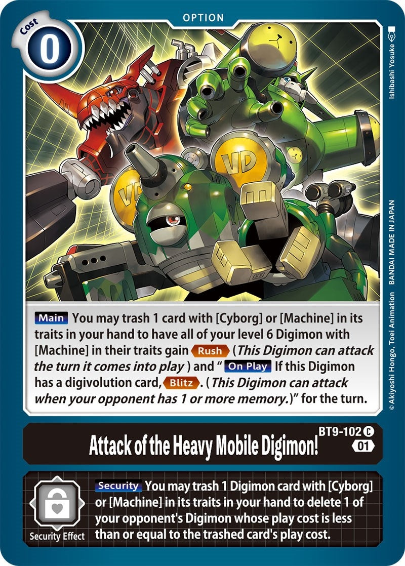 Attack of the Heavy Mobile Digimon! (9102) [BT09] - Digimon Card Game Single