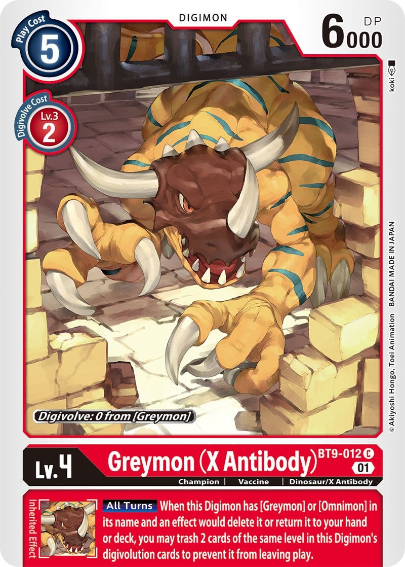 Greymon (X Antibody) (9012) [BT09] - Digimon Card Game Single