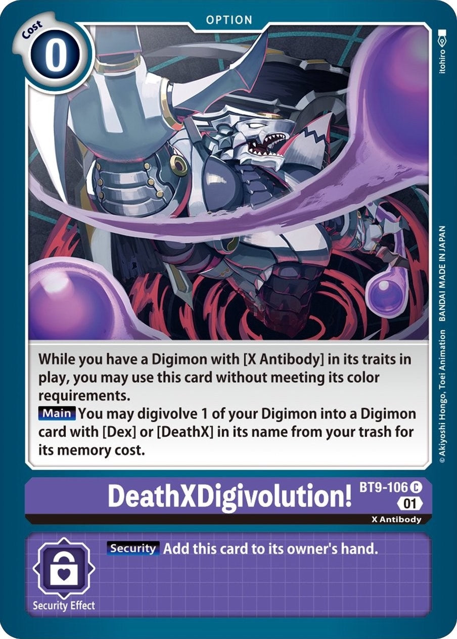 DeathXDigivolution! (9106) [BT09] - Digimon Card Game Single