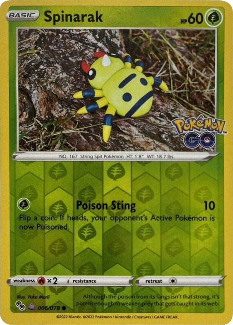 Image for Spinarak (Peelable Ditto) (006/078) (Pokemon GO) - Pokemon