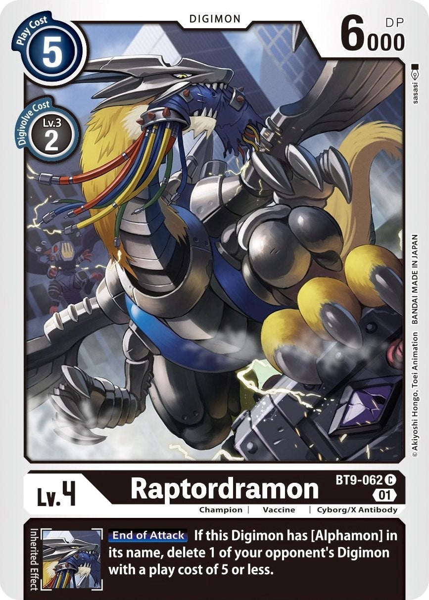 Raptordramon (9062) [BT09] - Digimon Card Game Single