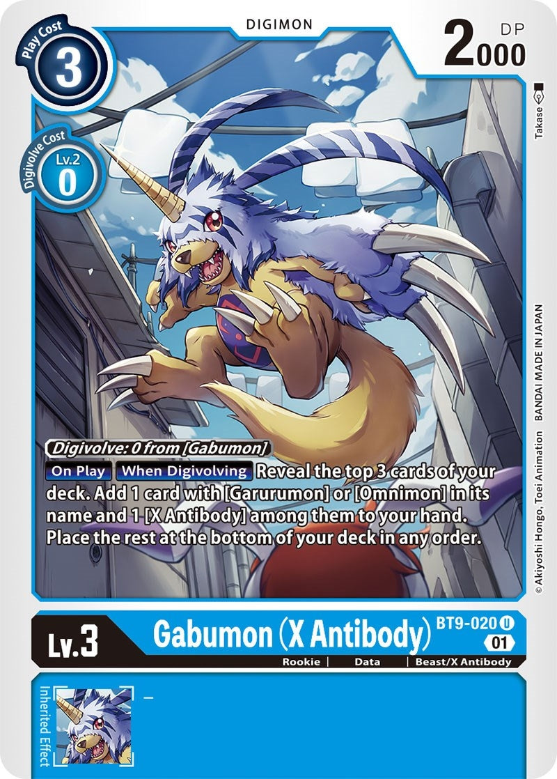 Gabumon (X Antibody) (9020) [BT09] - Digimon Card Game Single