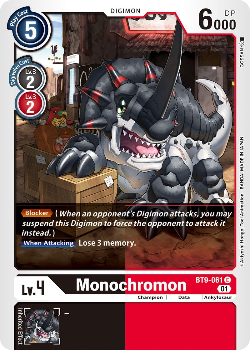 Monochromon (9061) [BT09] - Digimon Card Game Single
