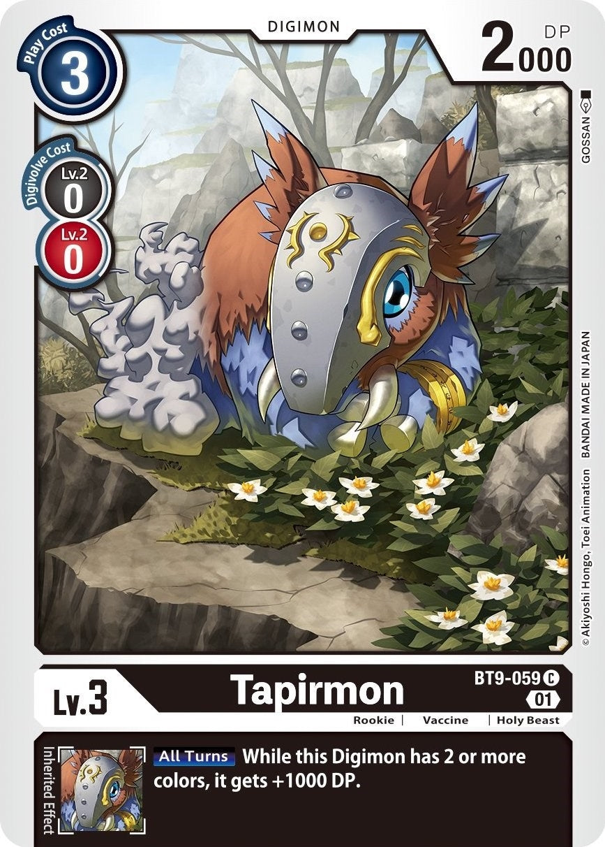 Tapirmon (9059) [BT09] - Digimon Card Game Single