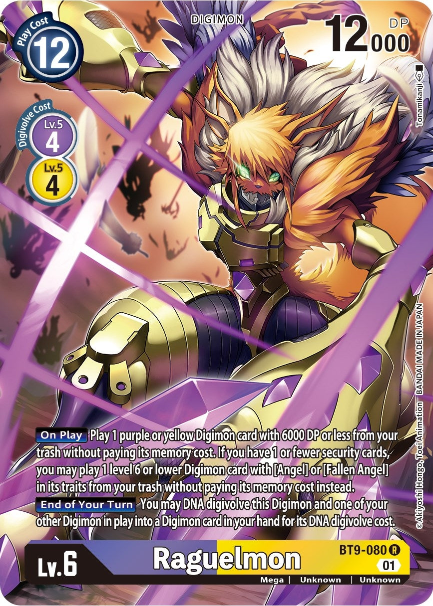 Raguelmon (Alternate Art) (9080) [BT09] - Digimon Card Game Single