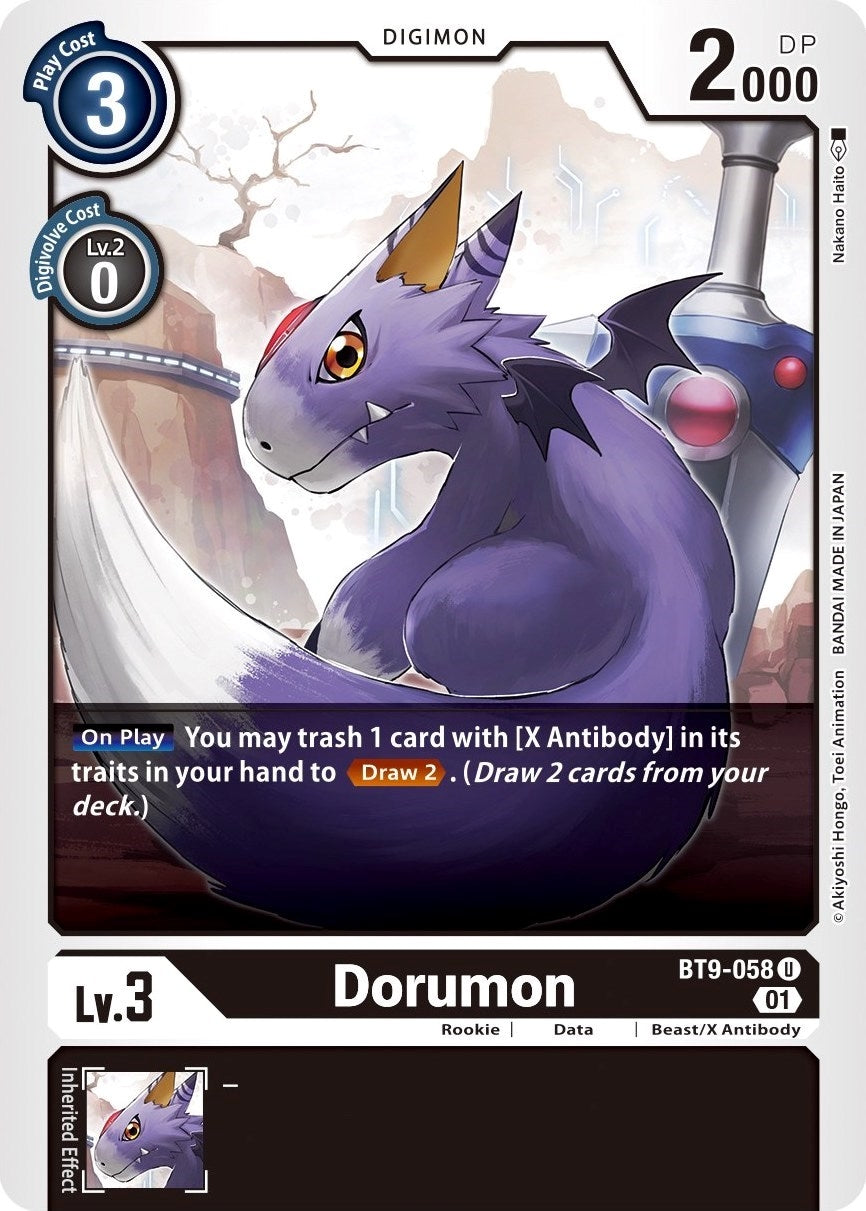 Dorumon (9058) [BT09] - Digimon Card Game Single
