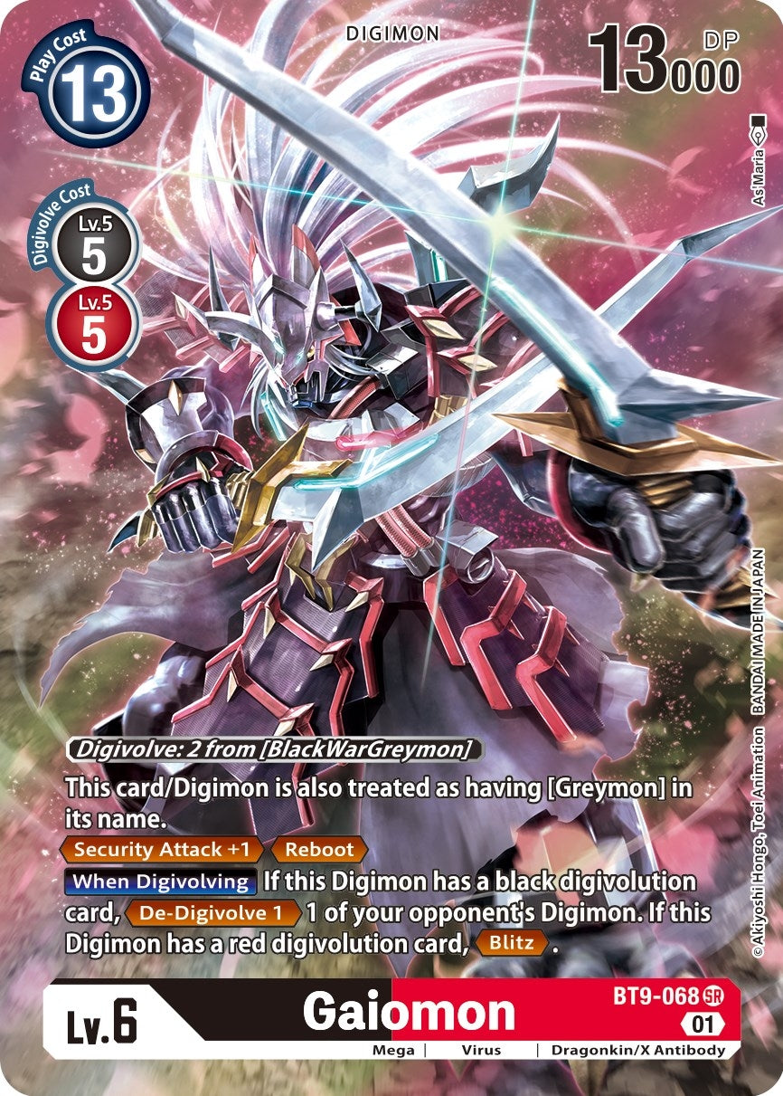 Gaiomon (Alternate Art) (9068) [BT09] - Digimon Card Game Single