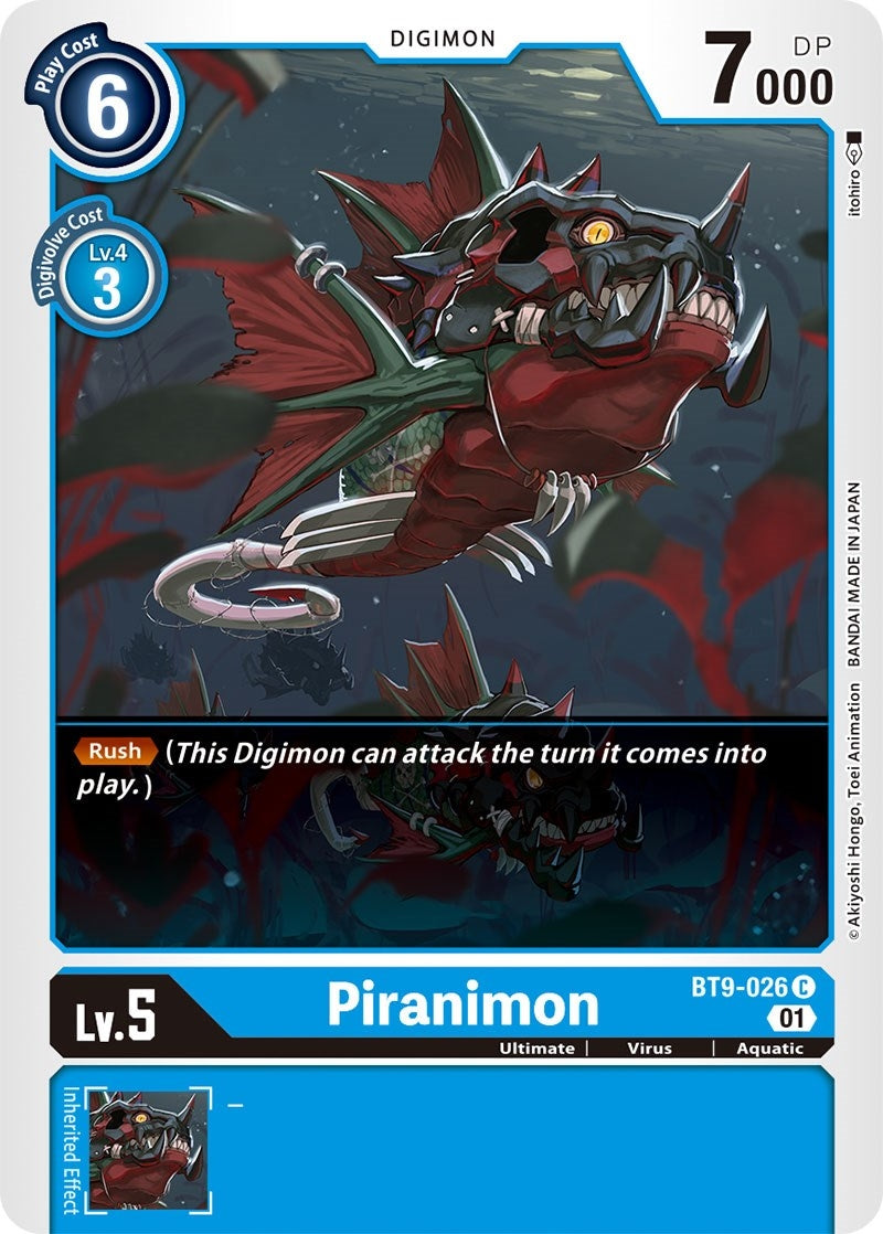 Piranimon (9026) [BT09] - Digimon Card Game Single