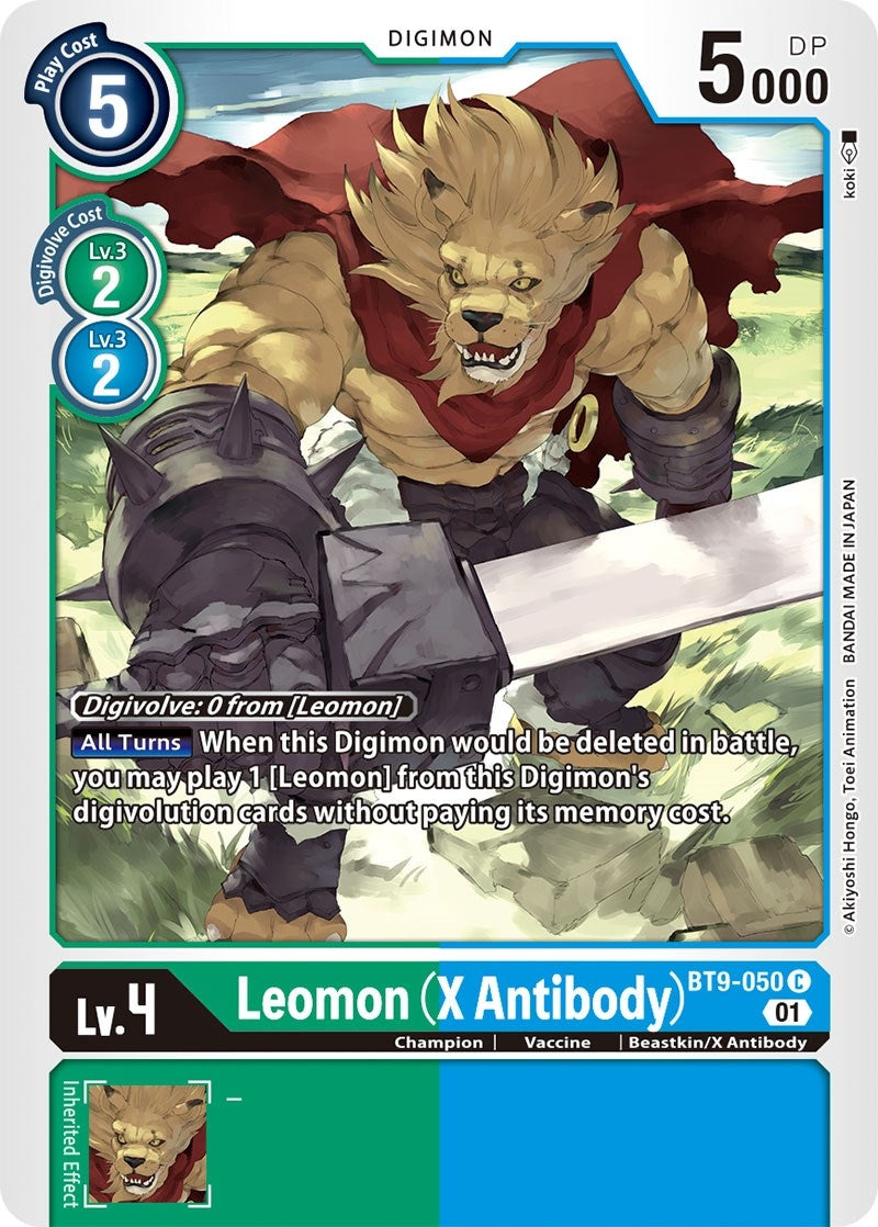 Leomon (X Antibody) (9050) [BT09] - Digimon Card Game Single