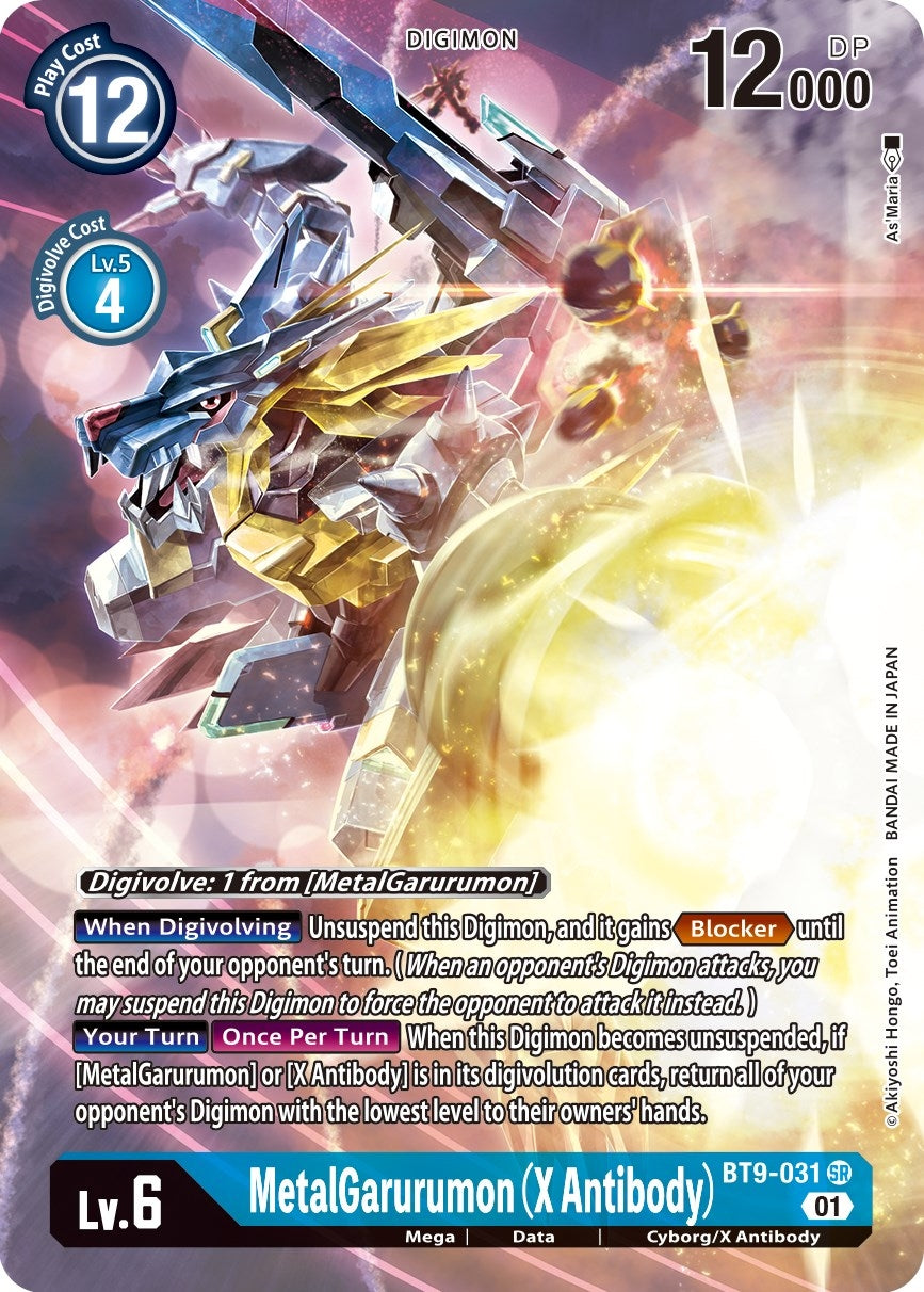 MetalGarurumon (X Antibody) (Alternate Art) (9031) [BT09] - Digimon Card Game Single