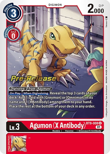 Agumon (X Antibody) (9008) [BT09_PR] - Digimon Card Game Single