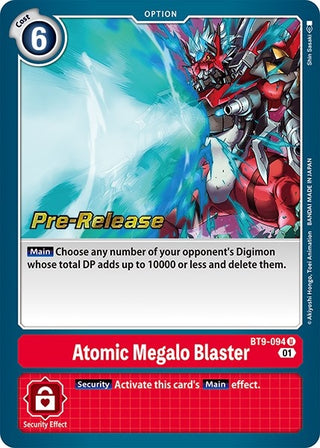 Atomic Megalo Blaster (9094) [BT09_PR] - Digimon Card Game Single