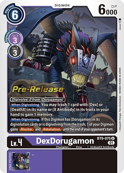 DexDorugamon (9075) [BT09_PR] - Digimon Card Game Single