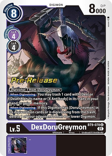 DexDoruGreymon (9078) [BT09_PR] - Digimon Card Game Single