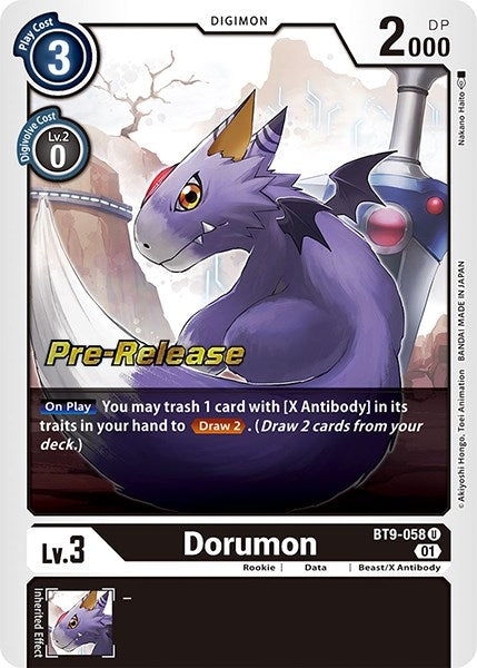 Dorumon (9058) [BT09_PR] - Digimon Card Game Single