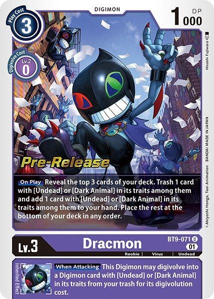 Dracmon (9071) [BT09_PR] - Digimon Card Game Single