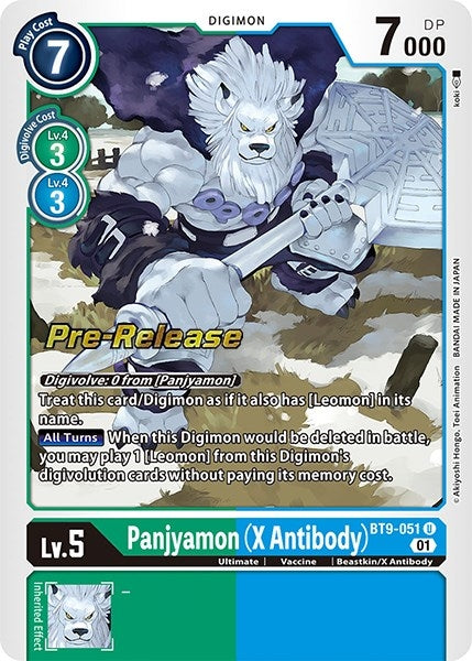 Panjyamon (X Antibody) (9051) [BT09_PR] - Digimon Card Game Single