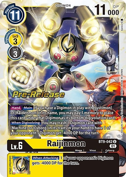 Raijinmon (9042) [BT09_PR] - Digimon Card Game Single