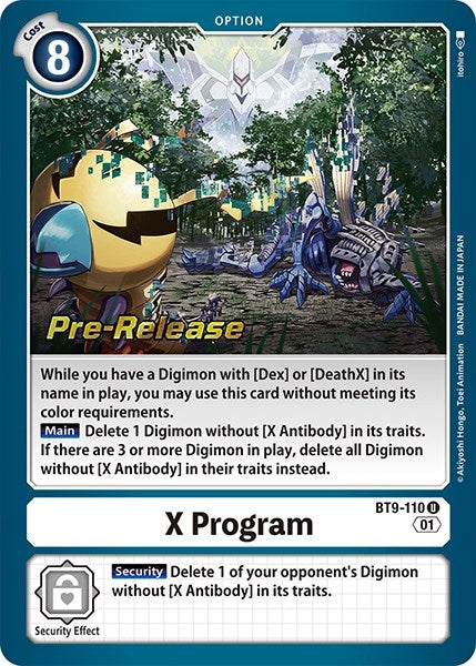 X Program (9110) [BT09_PR] - Digimon Card Game Single