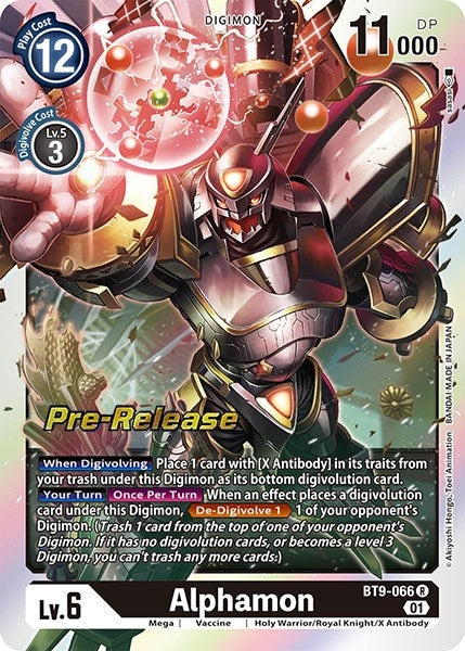 Alphamon (9066) [BT09_PR] - Digimon Card Game Single