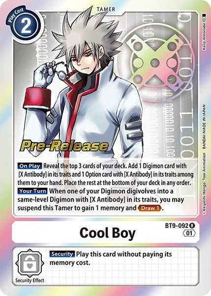 Cool Boy (9092) [BT09_PR] - Digimon Card Game Single