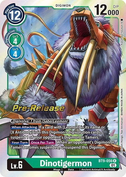 Dinotigermon (9056) [BT09_PR] - Digimon Card Game Single
