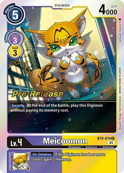 Meicoomon (9074) [BT09_PR] - Digimon Card Game Single