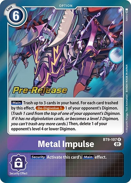 Metal Impulse (9107) [BT09_PR] - Digimon Card Game Single