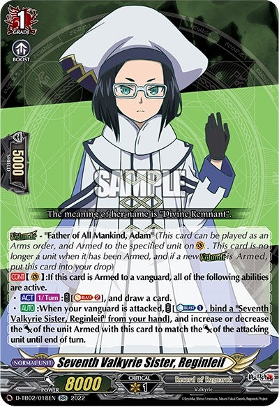 Seventh Valkyrie Sister Reginleif (2018) [D-TB02] - Cardfight Vanguard Single