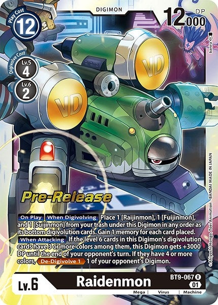 Raidenmon (9067) [BT09_PR] - Digimon Card Game Single