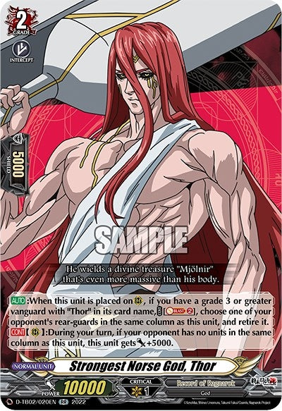 Strongest Norse God Thor (2020) [D-TB02] - Cardfight Vanguard Single