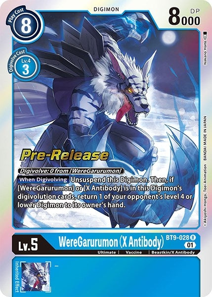 WereGarurumon (X Antibody) (9028) [BT09_PR] - Digimon Card Game Single