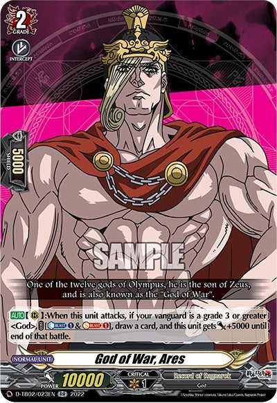 God of War Ares (2023) [D-TB02] - Cardfight Vanguard Single