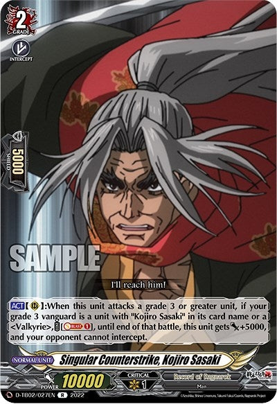 Singular Counterstrike Kojiro Sasaki (2027) [D-TB02] - Cardfight Vanguard Single