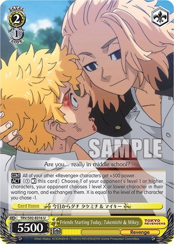 Friends Starting Today Takemichi & Mikey (92016) [TRV] - Weiss Schwarz Single
