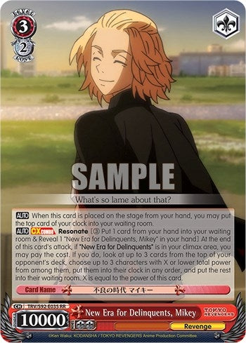 New Era for Delinquents Mikey (92035) [TRV] - Weiss Schwarz Single