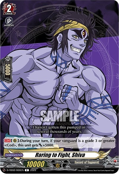 Raring to Fight Shiva (2066) [D-TB02] - Cardfight Vanguard Single