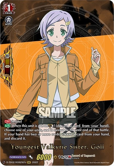 Youngest Valkyrie Sister Goll (RGR) (229) [D-TB02] - Cardfight Vanguard Single