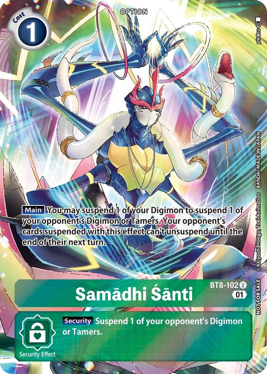 Samadhi Santi (Summer 2022 Dash Pack) (8102) [BT08] - Digimon Card Game Single