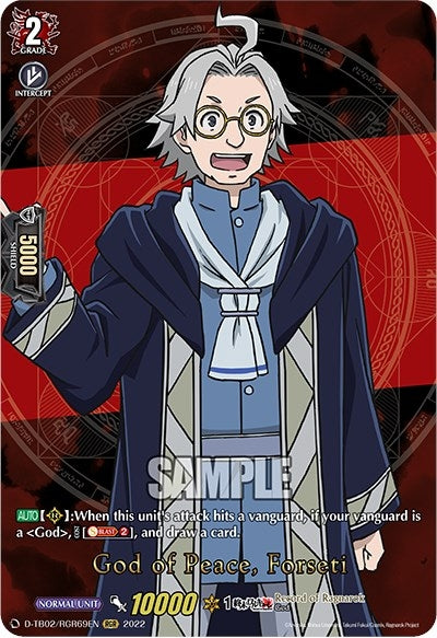 God of Peace Forseti (RGR) (269) [D-TB02] - Cardfight Vanguard Single