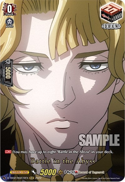 Battle in the Abyss (RGR) (272) [D-TB02] - Cardfight Vanguard Single