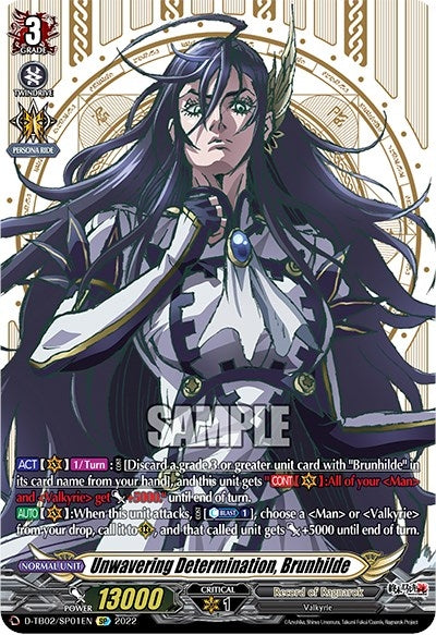 Unwavering Determination Brunhilde (SP) (201) [D-TB02] - Cardfight Vanguard Single