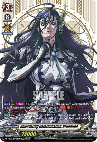 Unwavering Determination Brunhilde (SP) (201) [D-TB02] - Cardfight Vanguard Single