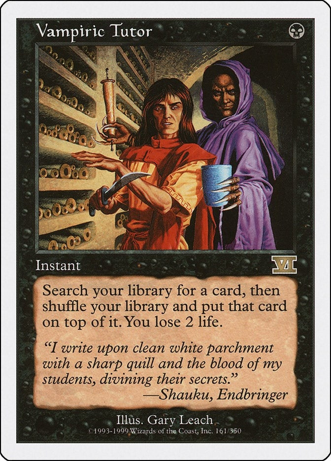 Vampiric Tutor (161) [6ED] - MTG Single